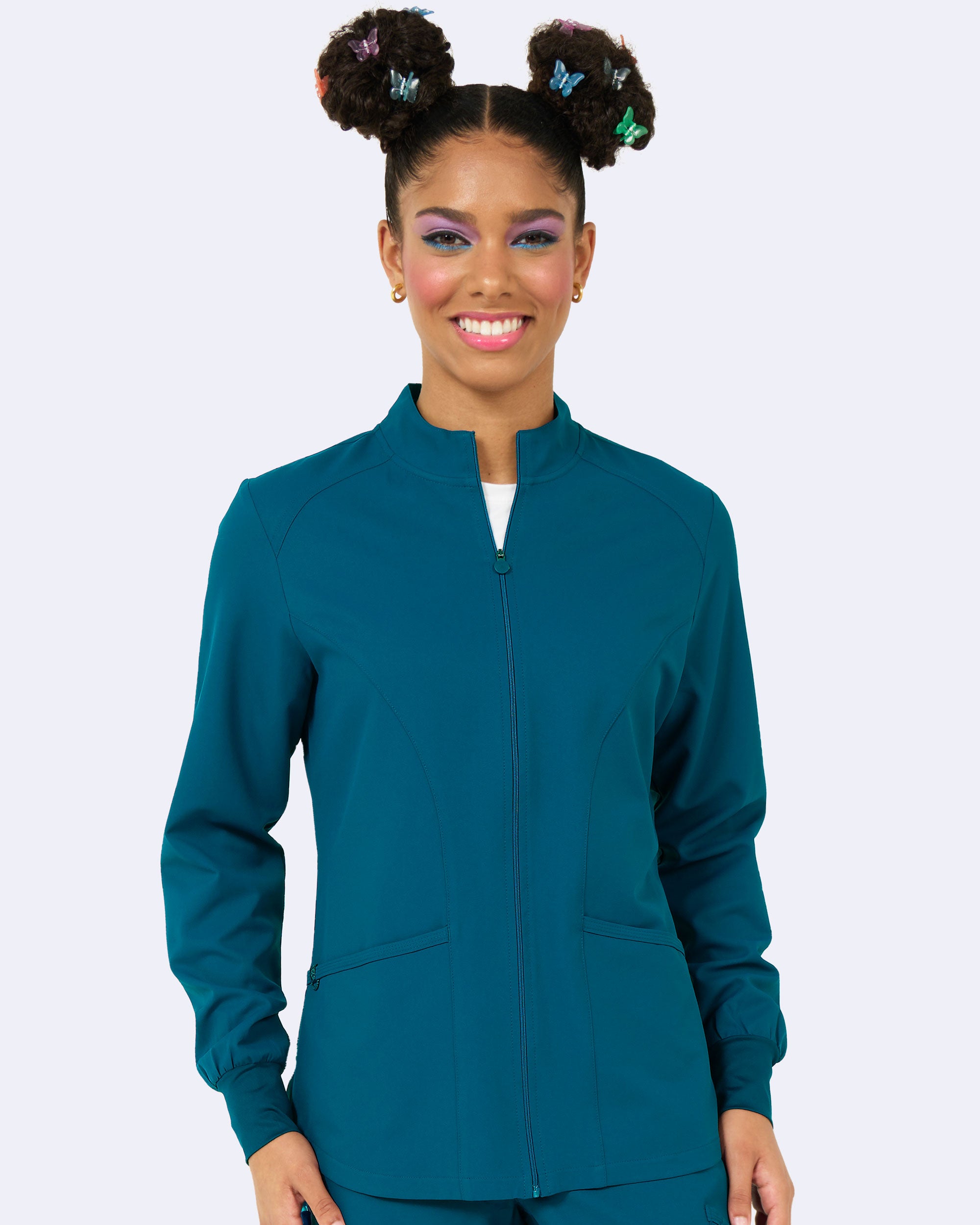 Comfort Warm Up Jacket in Caribbean