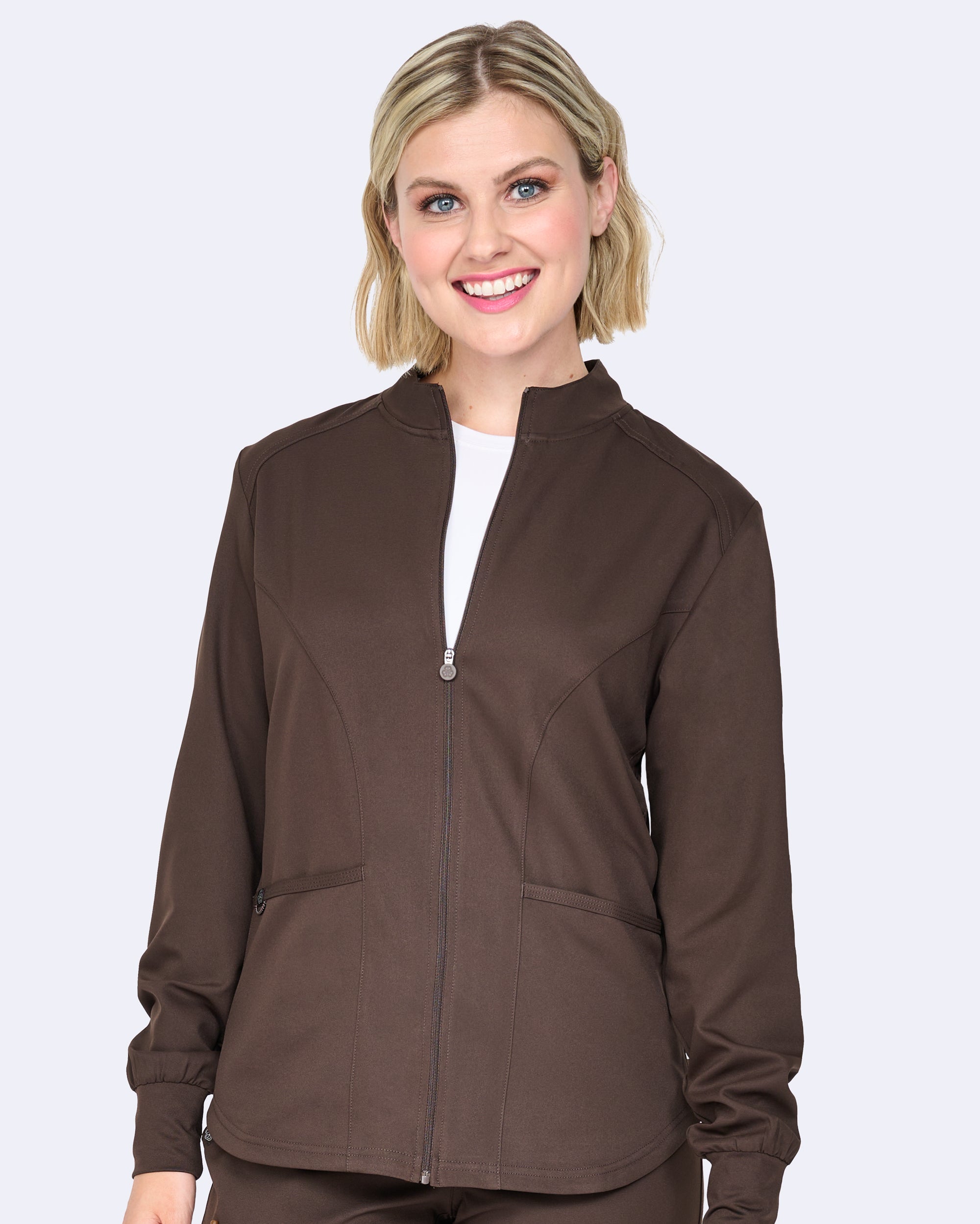 Comfort Warm Up Jacket in Espresso