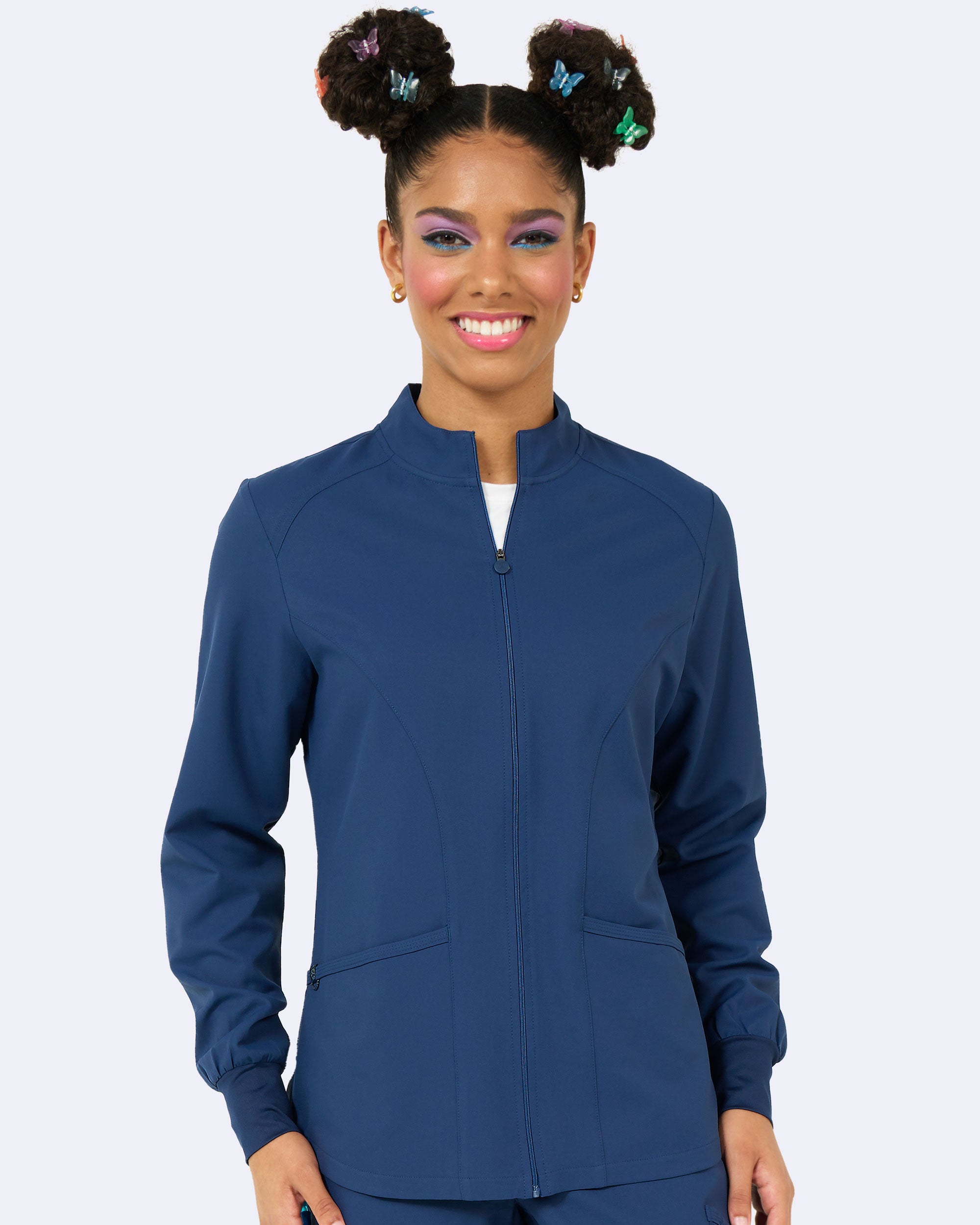 Comfort Warm Up Jacket in Navy