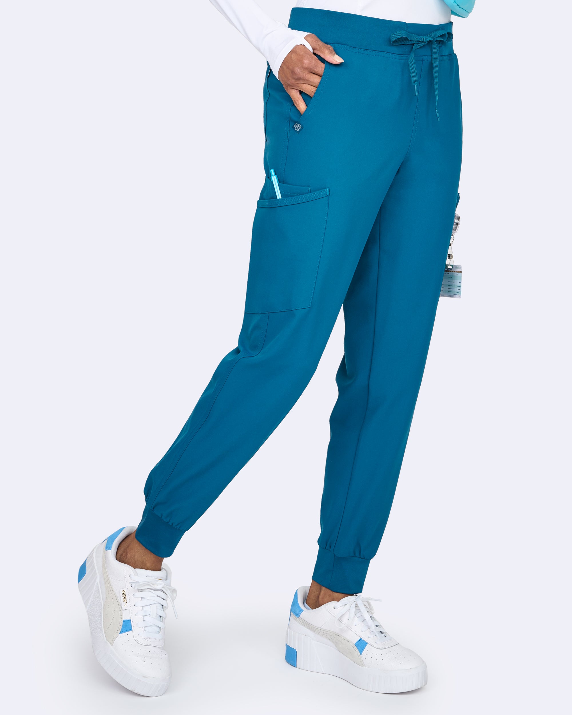 Refined Jogger Pant - Petite in Caribbean