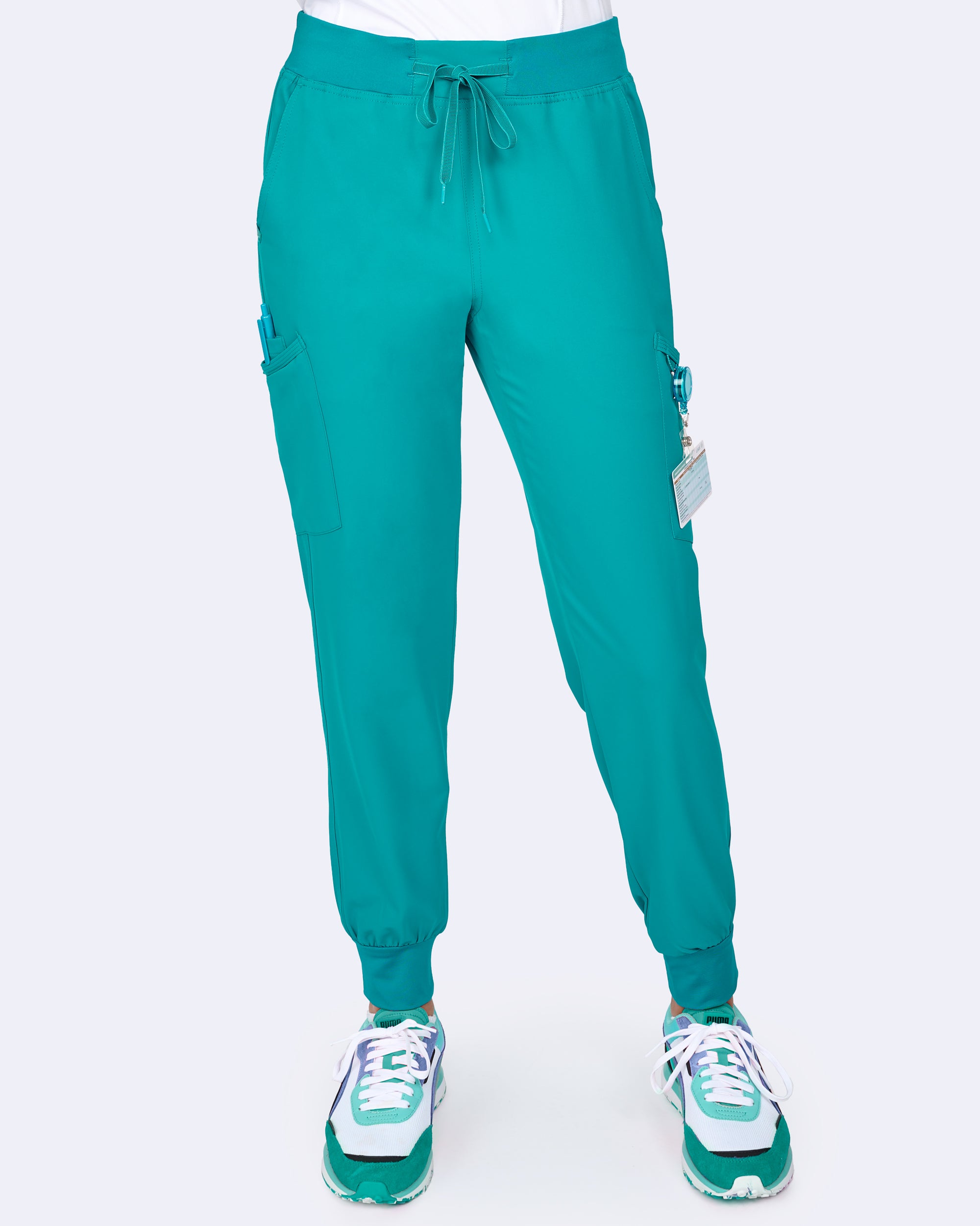 Refined Jogger Pant - Petite in Teal