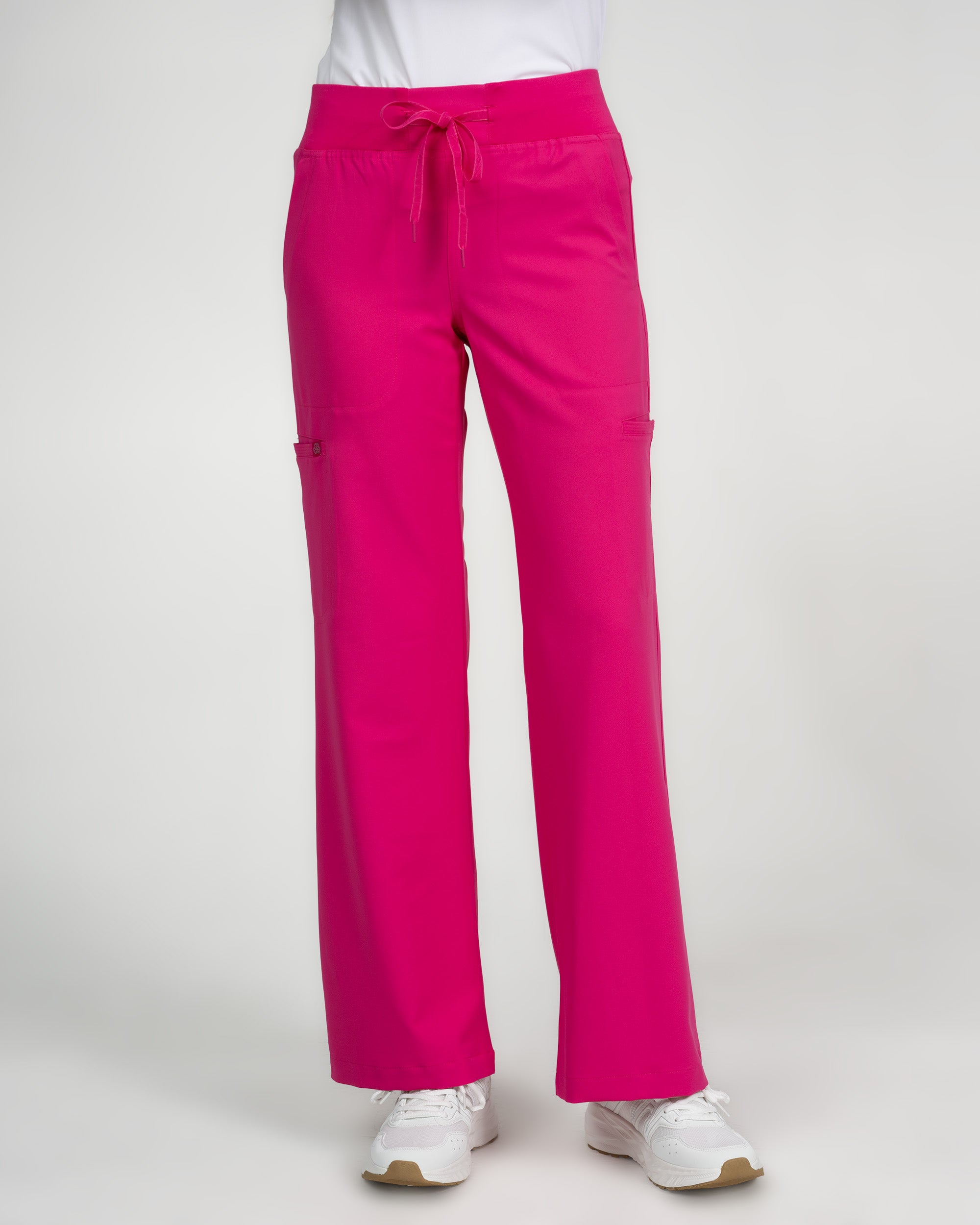 Studio Wide Leg Flare Pant - Regular in Azalea